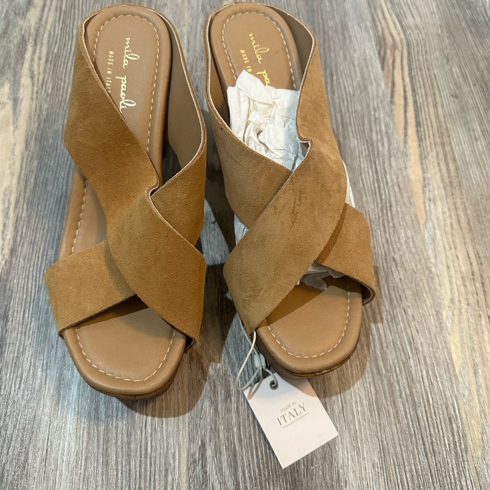 Mila Paoli Suede Sandals